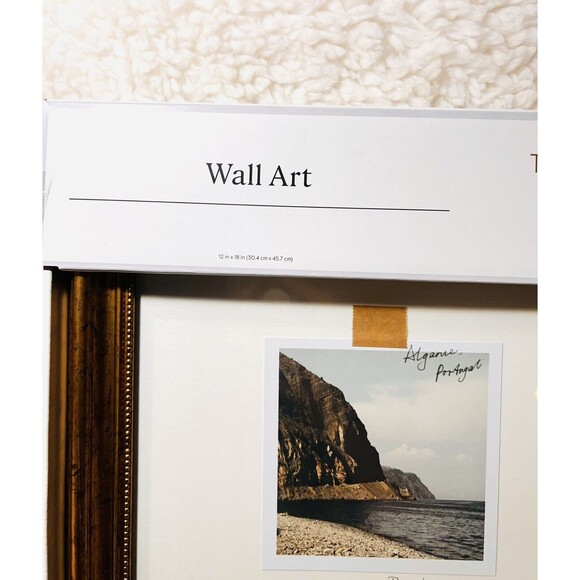 12"x18" Travel Photo Gold Framed Wall Art - Threshold with Studio McGee NEW - Picture 4 of 6